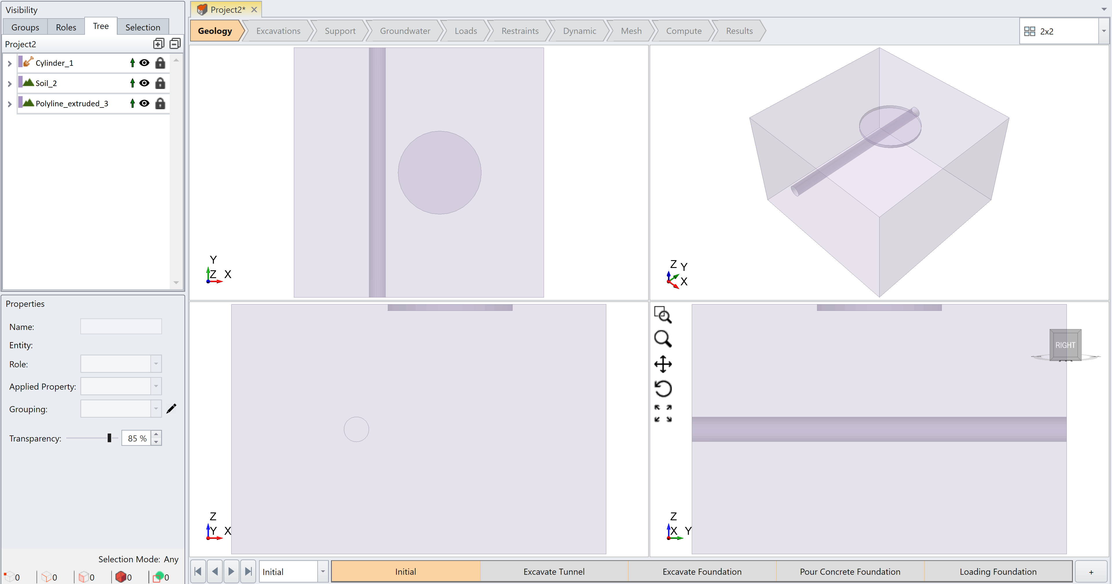 Model after using the Divide All function