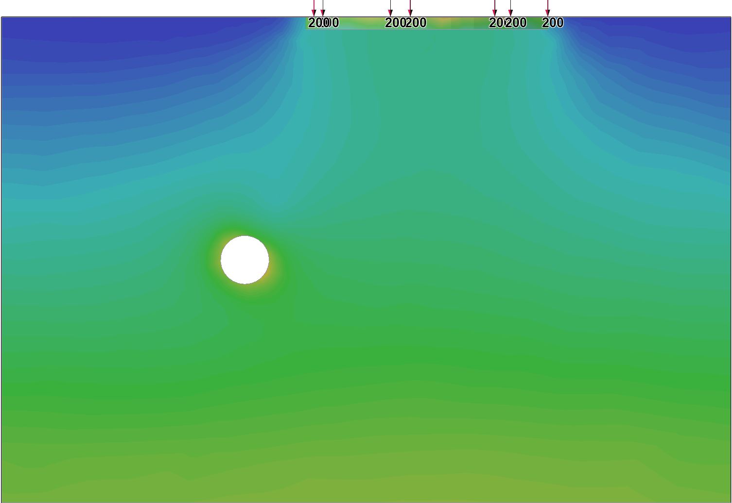 Stage 5 Sigma 1 Effective Contour in 2D View (XZ Plane)