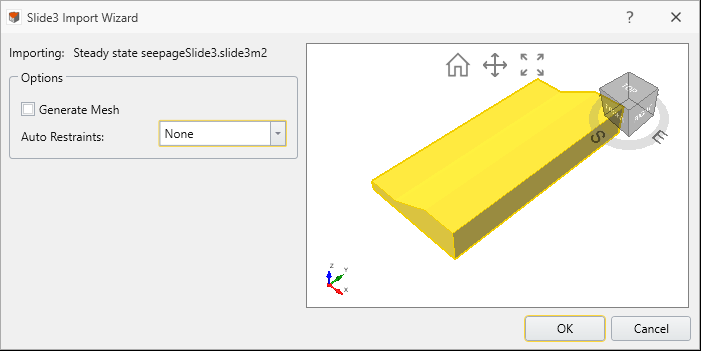 Slide3 Import Wizard Dialog