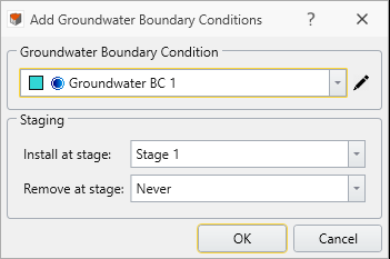 Add Groundwater Boundary Conditions Dialog