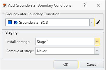 Add Groundwater Boundary Conditions Dialog