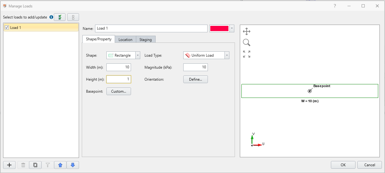 shape/property load