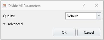 Divide All dialog