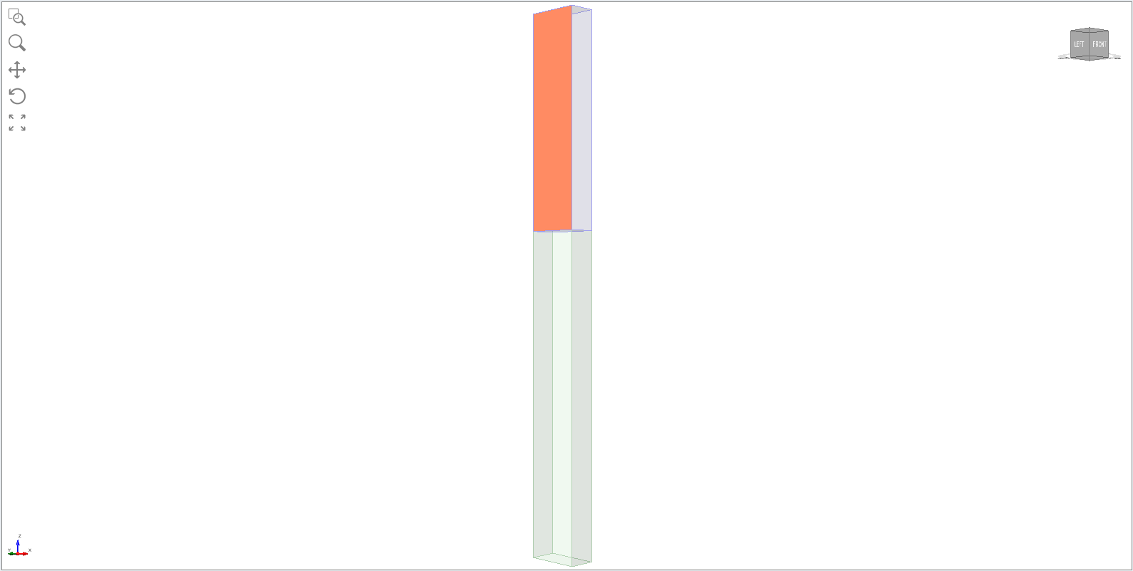top left surface selected