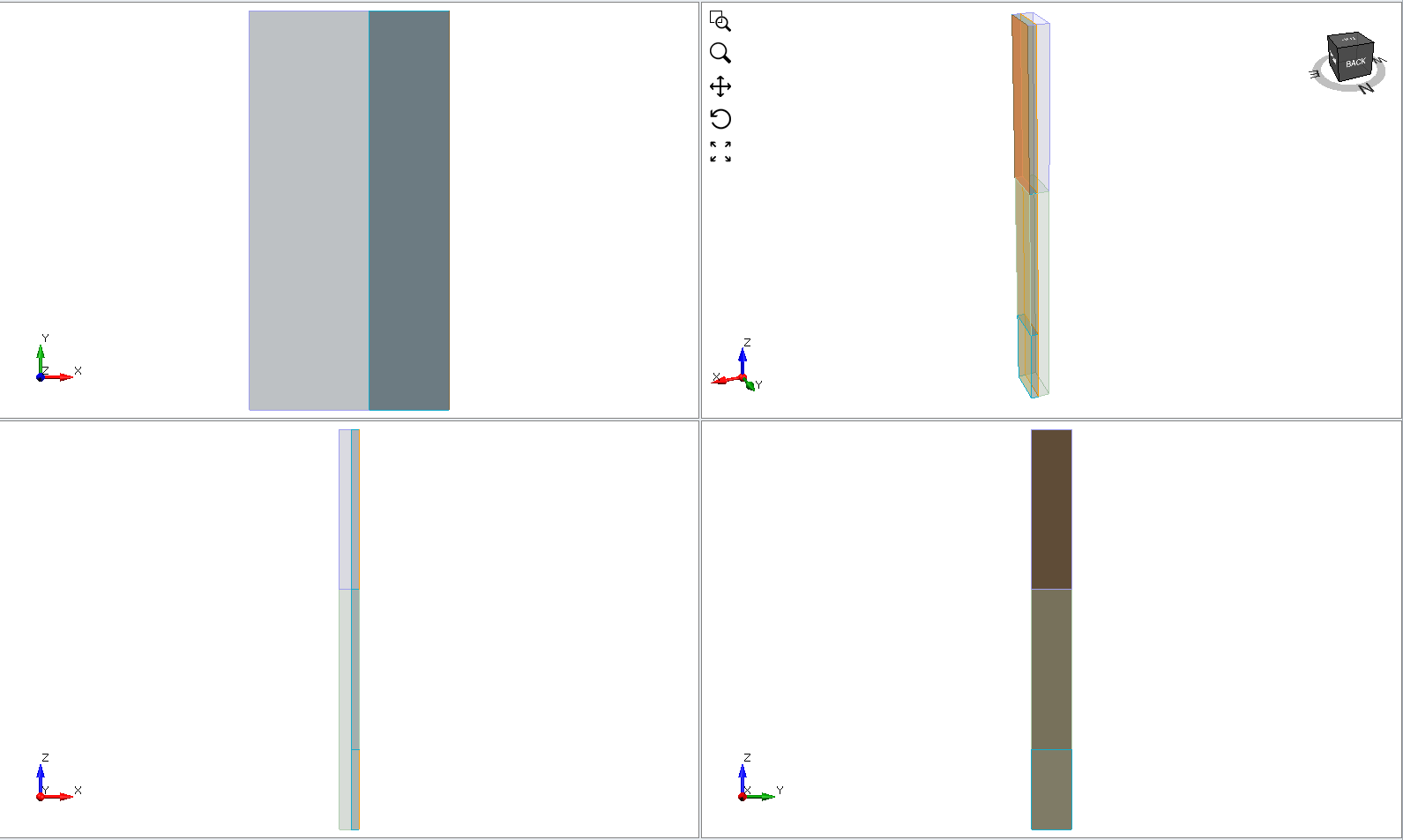 Image of selecting the first top surface of the liner 