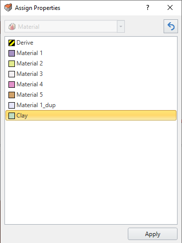 Assign Properties dialog box 