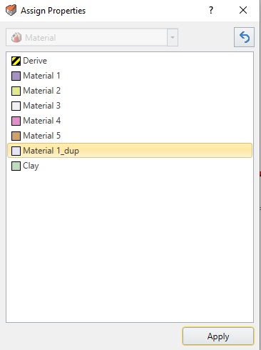 Assign Properties dialog box 