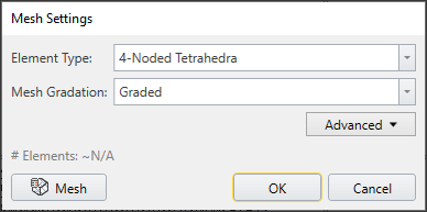Mesh Settings dialog box
