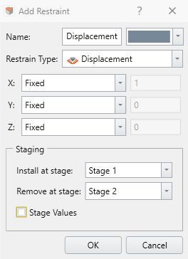 Displacement Restraints definition