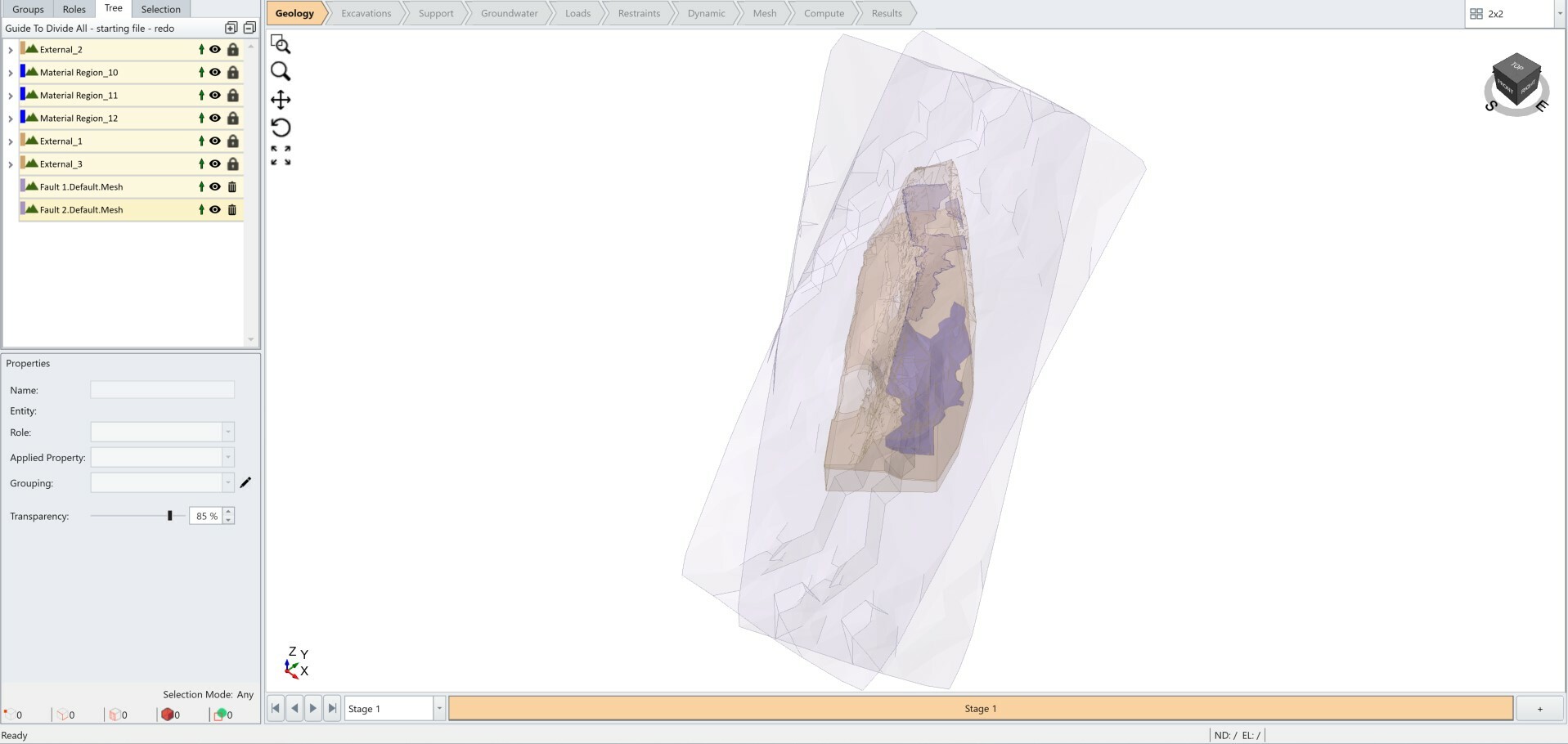 Divide Properties - Transparency Dialog