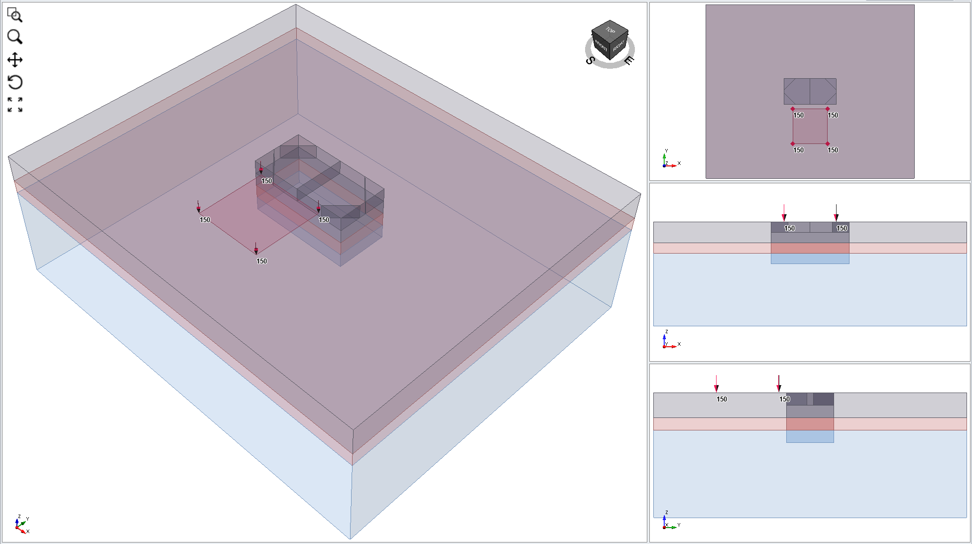 Model with projected load