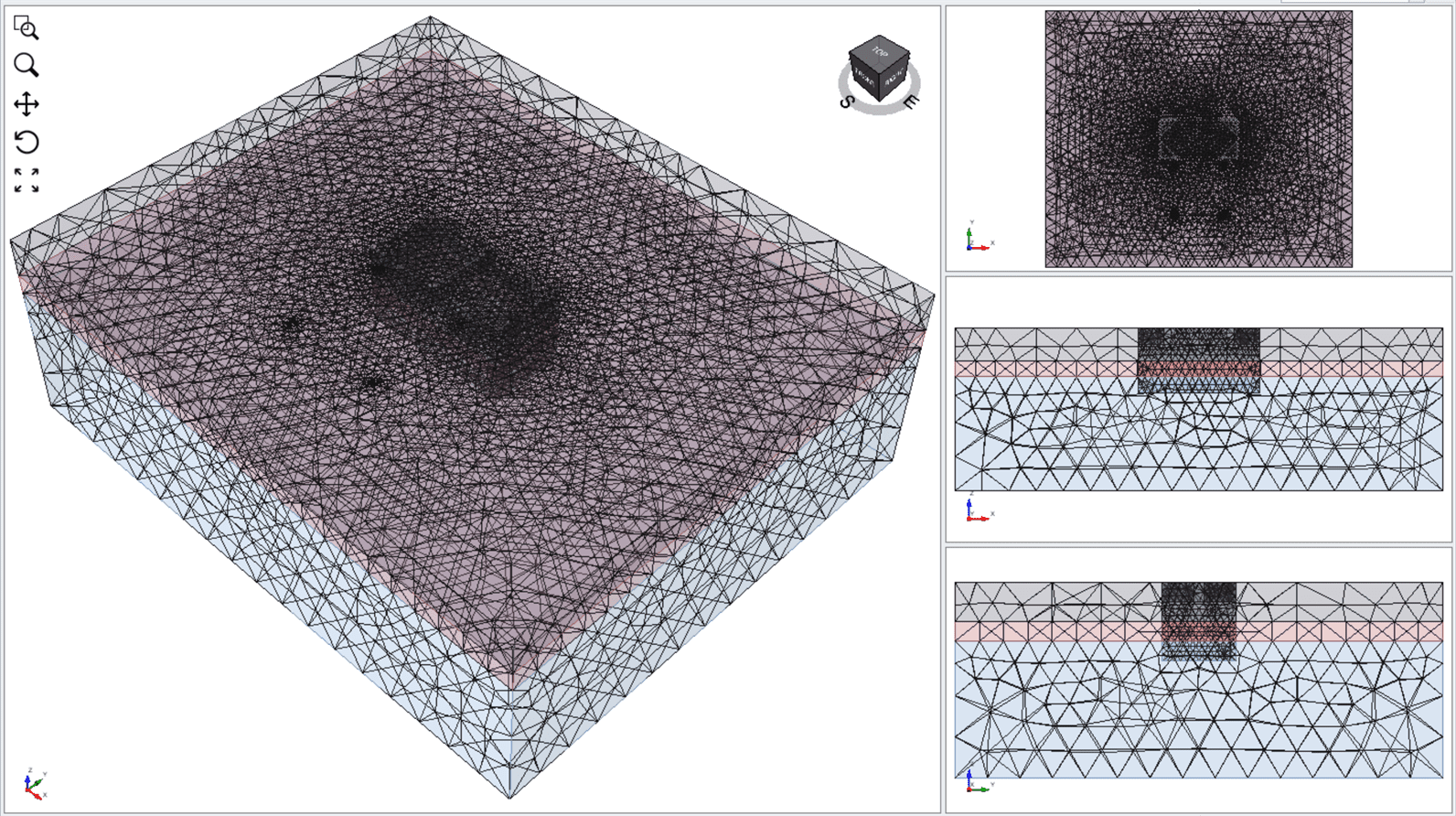 Model with mesh