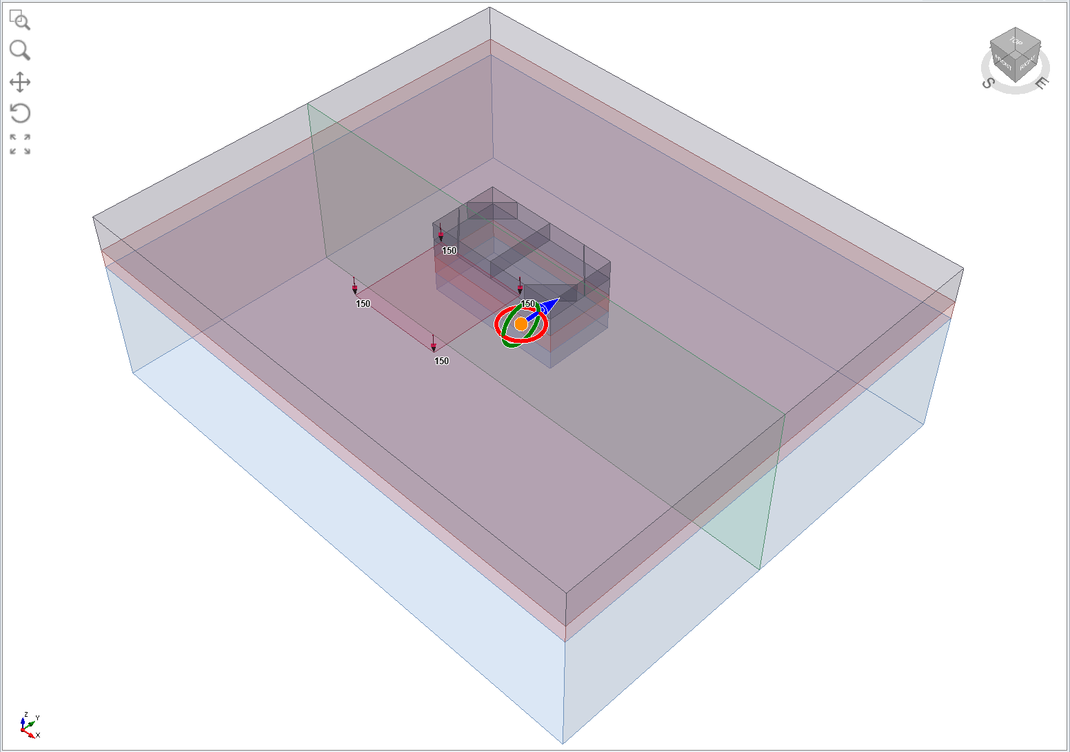 Model with XZ plane preview