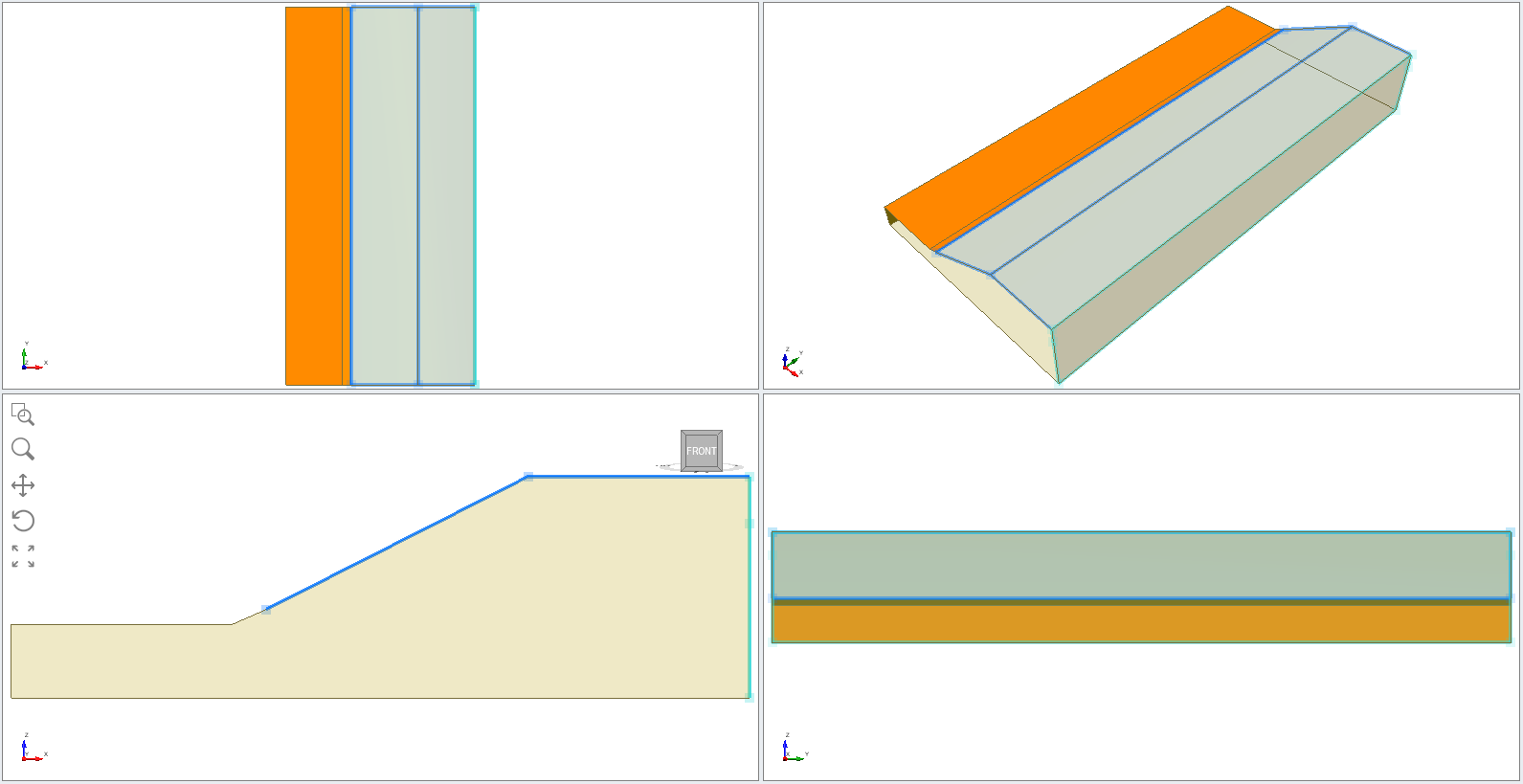 Image of selecting three surfaces