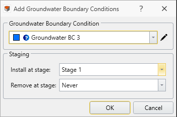 Add Groundwater BC Dialog