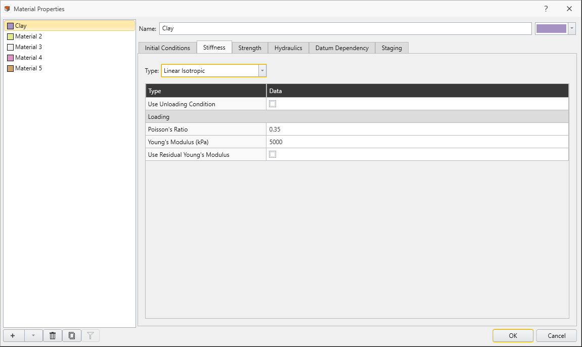 Material Properties Dialog 2