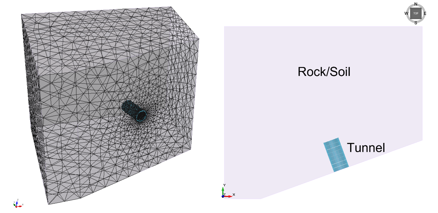 RS3 Model with Tunnel Excavation