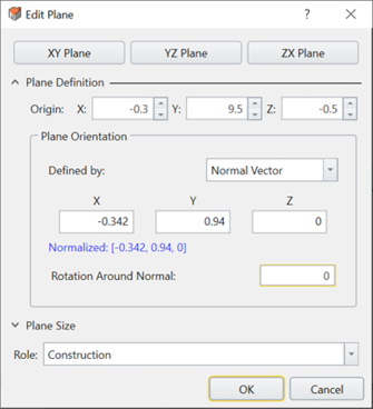 Edit Plane Dialog