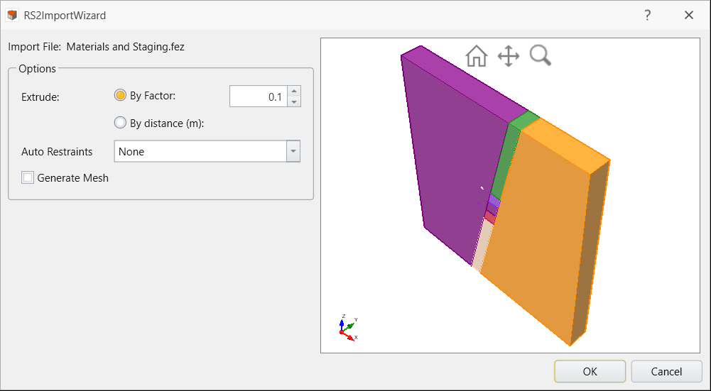 import rs2 wizard dialog