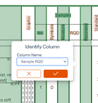 Select a column on the PDF