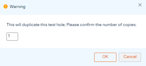 Duplicating a Test Hole