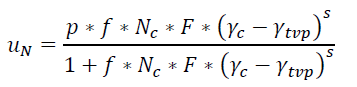Equation by Matasovic and Vucetic (1993, 1995)