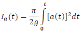 Arias intensity equation