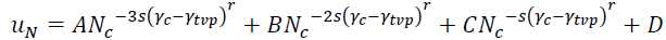 Matasovic and Vucetic equation