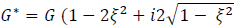Frequency Dependent Complex Shear modulus (Udaka, 1975)