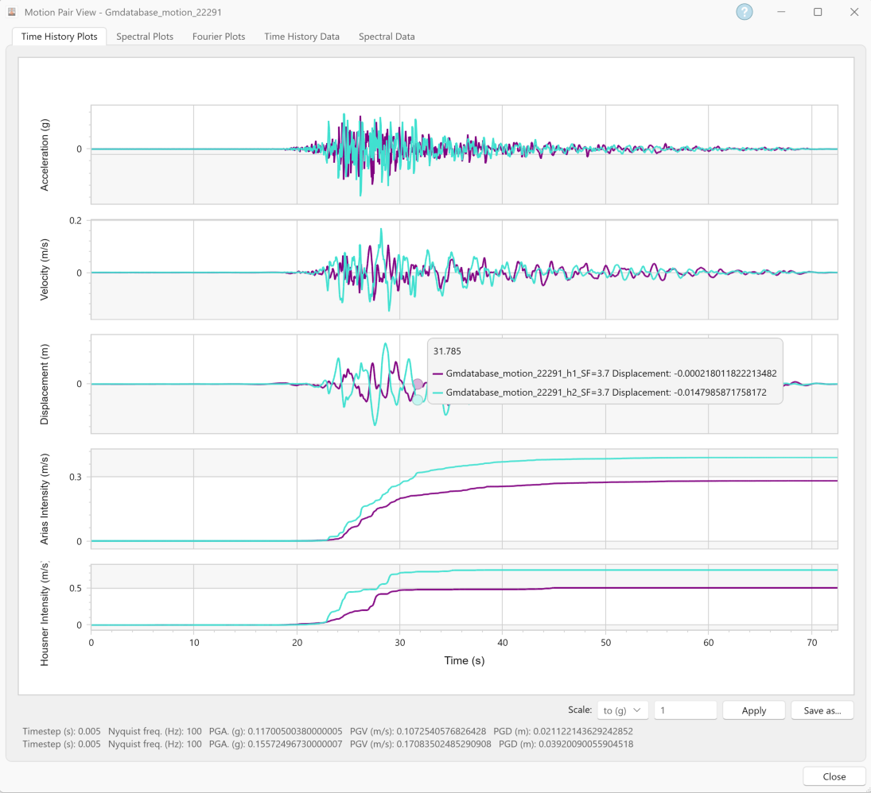 Motion pair dialog