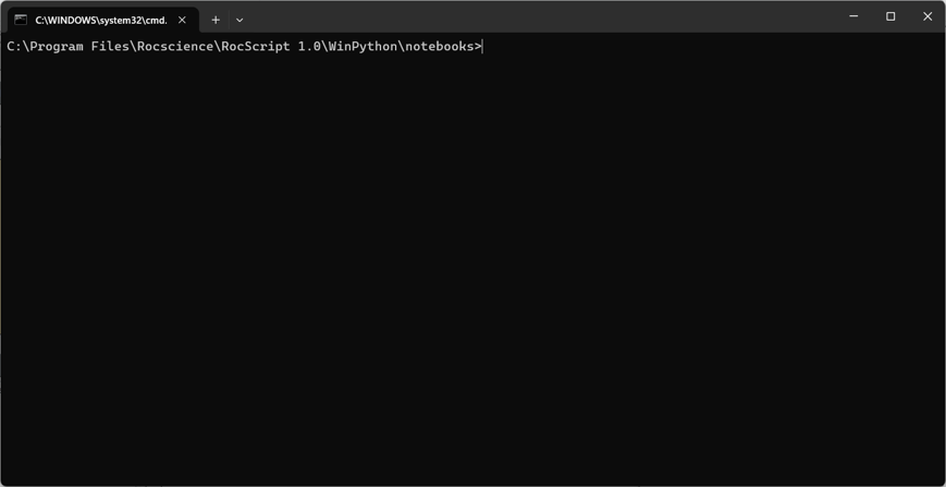 rocscript command prompt