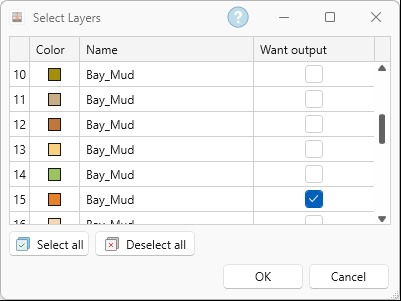 layer 15 selected