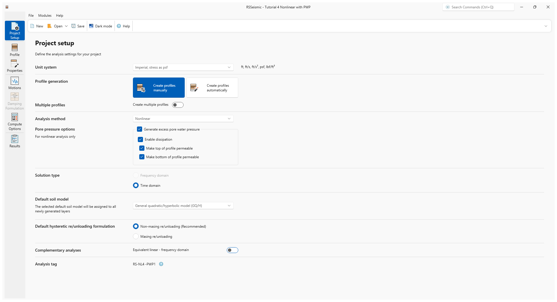 project setup