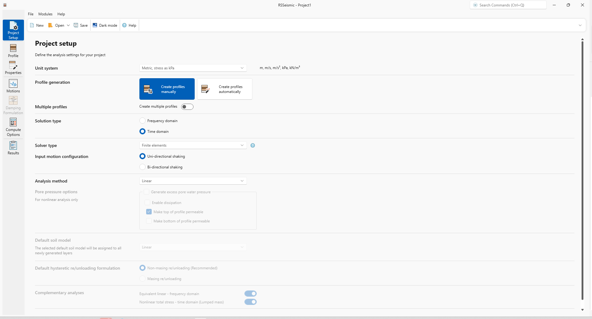 project setup