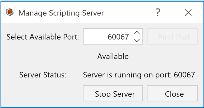 Manage scripting server