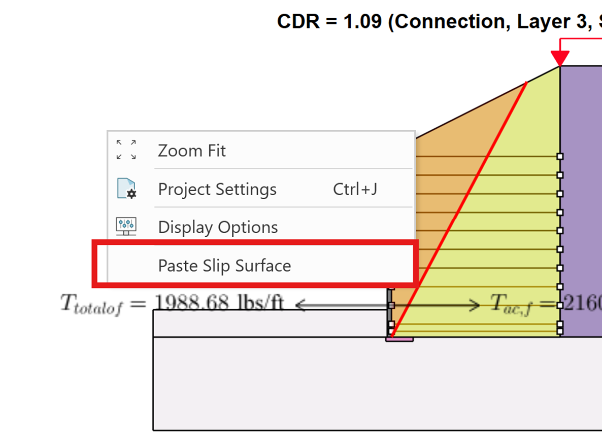 Select Past Slip Surface