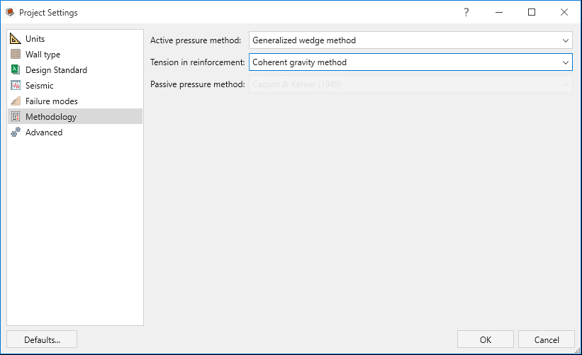 methodology tab