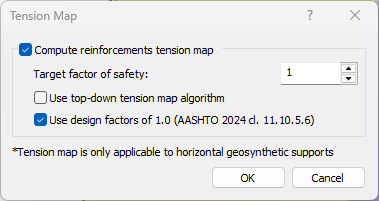 Tension Map dialog