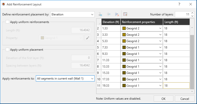 add reinforcement load dialog