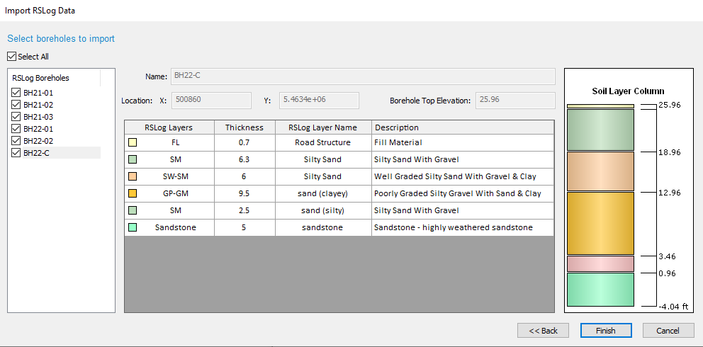 import rslog dialog