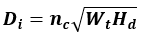 bottom depth equation