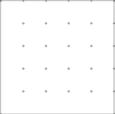 Square drop pattern