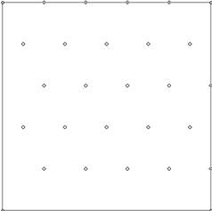 Triangluar drop pattern