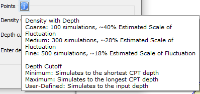 Simulate at point paramaters