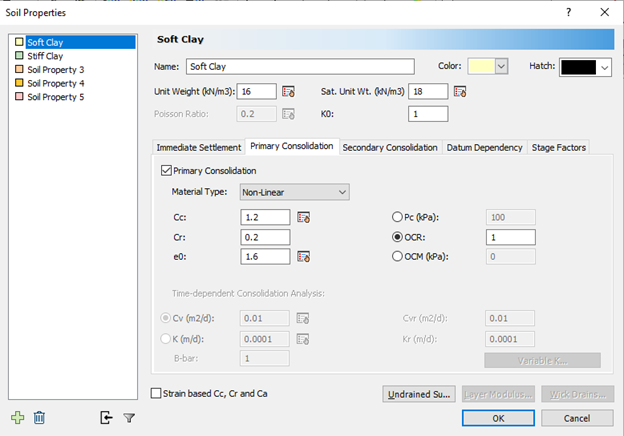 Soft Clay - Project Settings Dialog