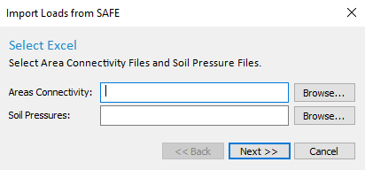 Import Loads from SAFE dialog