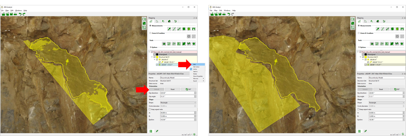 Moving a Discontinuity Model to a new position on the original plane in the 3D viewer