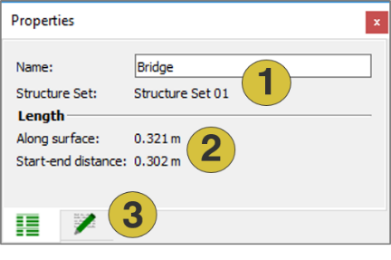 Properties pane for Bridge