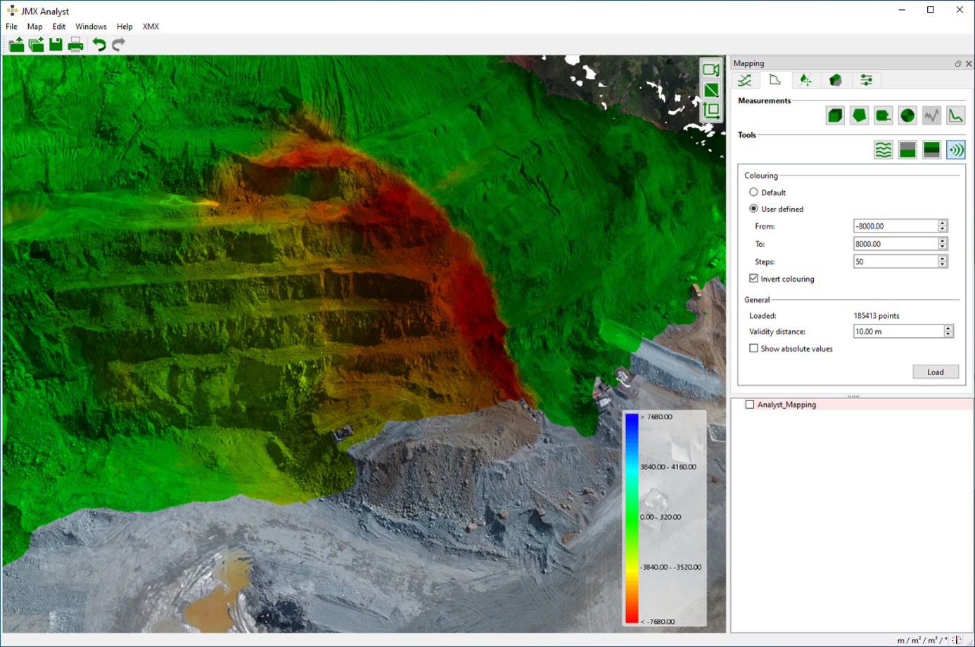  User adapted visualization of CSV 4D data