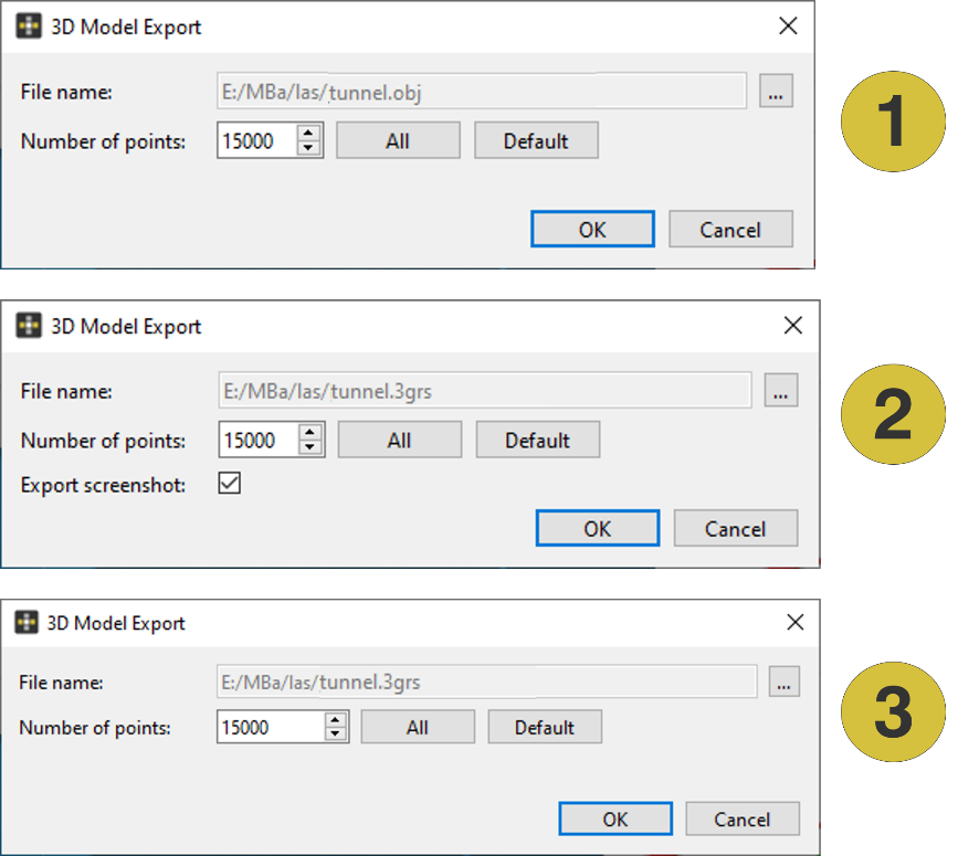 Export 3D model to Rocscience software